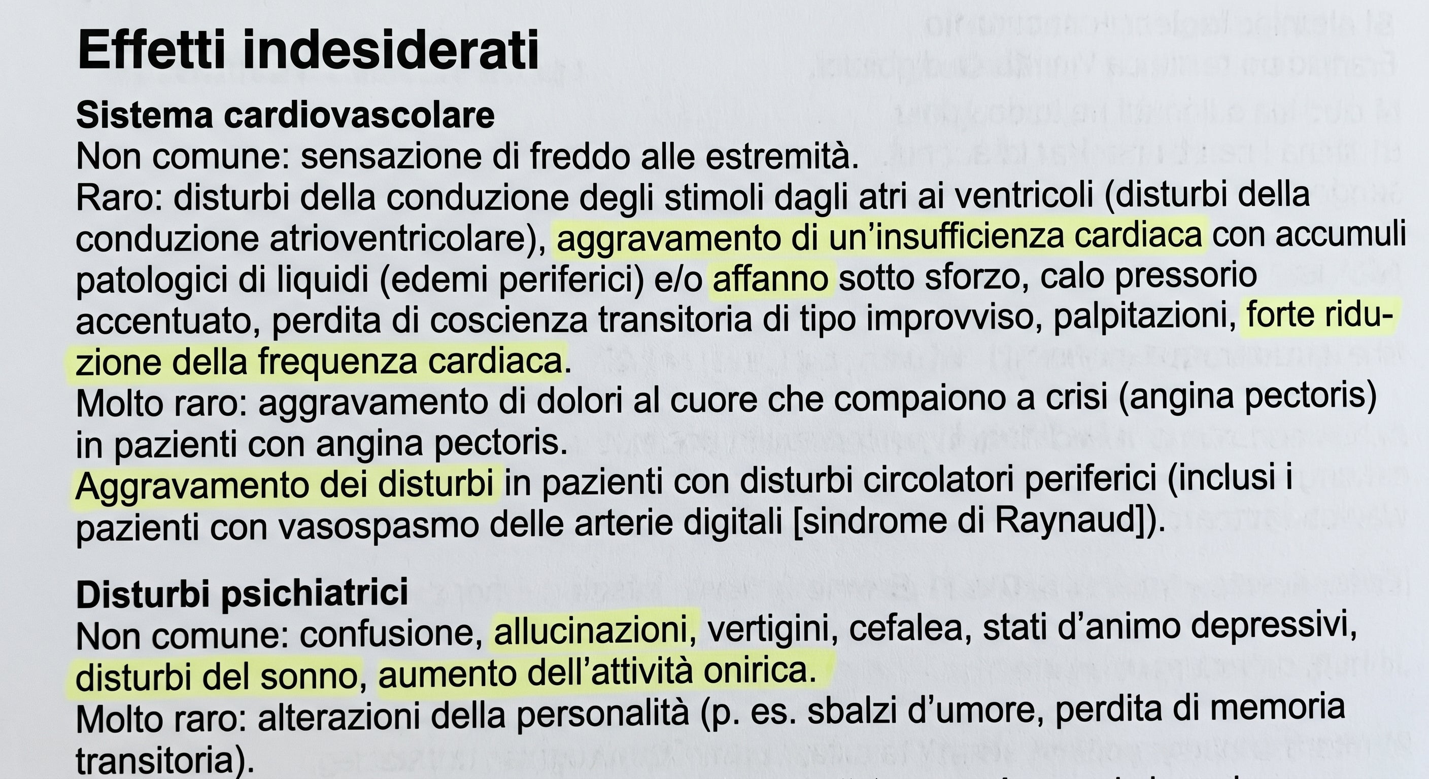 Effetti collaterali dei farmaci antipertensivi